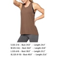 thumbnail image 2 of Eigraketly Camiseta de fitness para mujer, chaleco deportivo para gimnasio, camiseta sin mangas con espalda cruzada y estiramiento activo Uniforme atlético Café SG, 2 of 6
