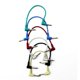 thumbnail image 1 of Colorful Guitar Effect Pedal Cables Instrument o Leads Patch Cord 21cm Length 1/4 Inch Right Angle TS Plug 6pcs/pack, 1 of 5