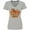 AC-Heather Grey, variant on Cousin Crew Cute Turkey Family Women's V-Neck T-Shirt