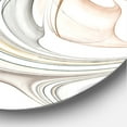 thumbnail image 2 of Designart 'White Stained Glass Floral Art ' Modern wall clock, 2 of 3