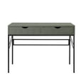 thumbnail image 5 of Walker Edison Modern Eclectic Faux Shagreen Writing Desk, Grey, 5 of 11