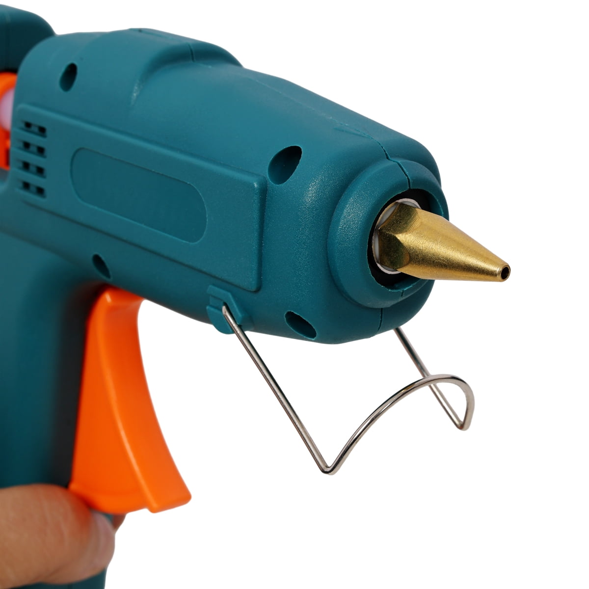 LuckyNote Two Temperature Hot Glue Gun, Professional DIY Craft Repair Tool with 30 Glue Sticks & Storage Bag, Dual Temp Settings, Green