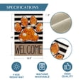 thumbnail image 4 of Sm:)e Paw Print Fall Garden Flag 12x18 Inch Double Sided Outside, Autumn Pumpkin Maple Leaf Welcome Stripes Yard Outdoor Flag, 4 of 7