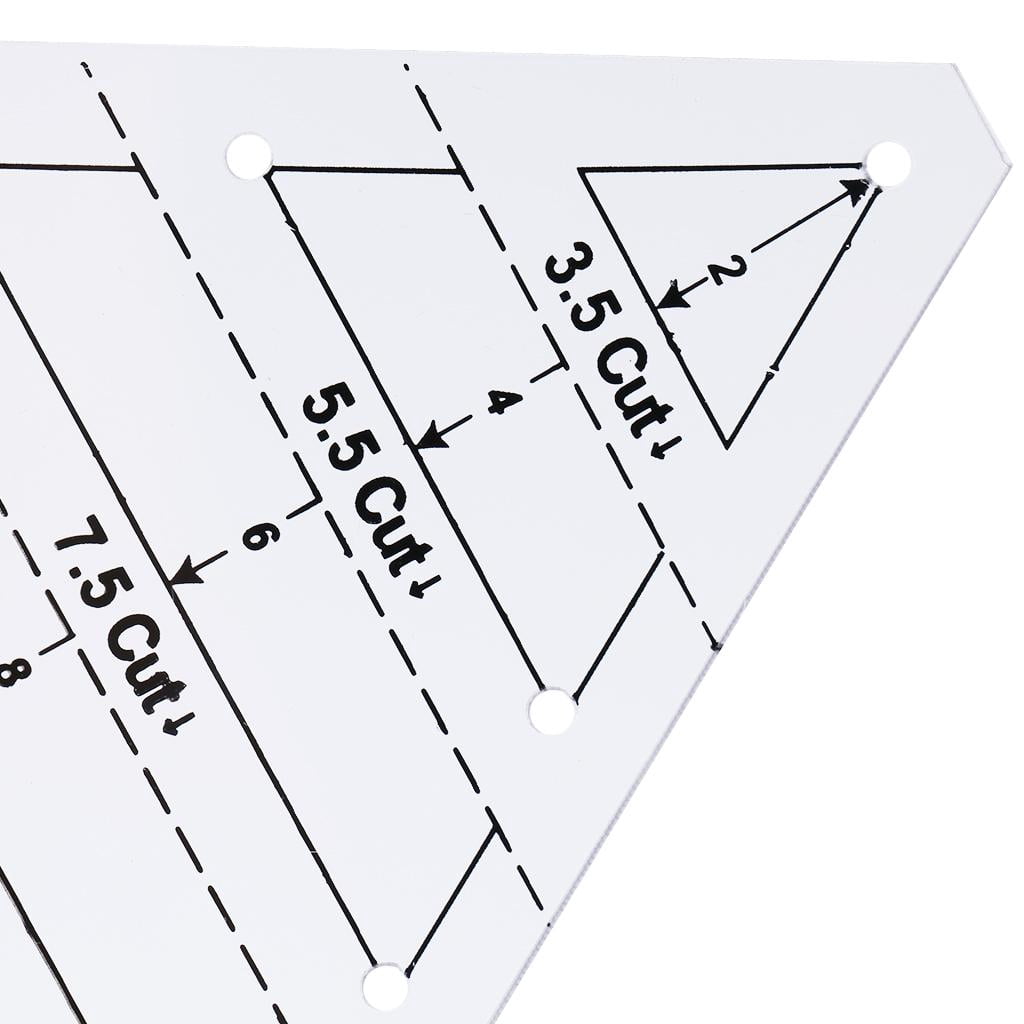60 Degree Equilateral Triangle Quilting Ruler for Quilting Paper Arts Craft