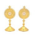 thumbnail image 2 of pieza de figura de cruz cristiana católica de Jesús, estatua de oración de comunión para decoración de mesa del hogar, figura de cruz, regalo religioso, 2 of 6