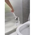 thumbnail image 5 of Escobilla Y Soporte Para Inodoro, Escobilla Y Escobillas Pequeñas De Silicona Antibacteriana, Con Filtro De Agua Y Base De Secado Rápido, Accesorios De Baño, Blanco, 5 of 5