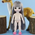 thumbnail image 4 of Muñeca Articulada Zulema 16 cm Cuerpo Desnudo Ojos 3D 3 piezas, 4 of 8