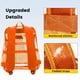 thumbnail image 4 of Mochila Vorspack de PVC transparente, resistente, naranja, 4 of 6