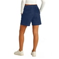 thumbnail image 6 of Vhkiploz Plus Size Summer Board Shorts for Women's Drawstring Beachwear Bermuda Shorts Solid Color Wide Leg Running Shorts with Side Pockets, 6 of 9