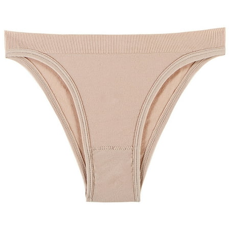 

Cathalem Panties Womens Briefs Womens Abdominal Low Waist Seamless Elastic T Pants Seamless Solid after Birth Underwear for Mom Underpants Pink Medium
