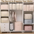 thumbnail image 3 of Implicationi Compression Organizer, Implicationi Ultra Space Saving Self Compression Organizer, Travel Storage Tote for Space Saving for Comforters, Clothes, Blankets (pink, Large), 3 of 7