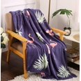 thumbnail image 1 of FAITH, HOPE, LOVE Couverture en Velours Polaire Tropicale Été (50 Pouces x 60 Pouces) - Flamants Roses, 1 of 1