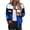 Blue, variant on Race Car Driver Jacket for Womens Color Block Letter Graphic Bomber Jackets Zip Up Lightweight Varsity Y2k Outerwear Coats