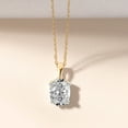 thumbnail image 3 of 6 Carat Oval IGI Certified Lab Grown Diamond Pendant Necklace For Women | FG-VS Solitaire Pendant Necklace 14K Yellow Gold | Martina Solitaire, 3 of 6