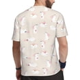 thumbnail image 2 of Rocae Beautiful Rabbit for Men's Mesh Quick-Dry Short Sleeve Workout T-Shirt,Mens Crew Neck Tee Lightweight Soft Classic T Shirts Large, 2 of 9