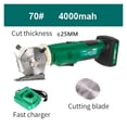 thumbnail image 2 of 12V Lithium Battery Electric Scissors Fabric For Leather Cloth Cordless Electric Cutting Rechargeable Handheld Cutter Tool, 2 of 7
