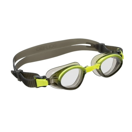 Dolfino Adult Striker Clear Lens Swim Goggle in Yellow and Black