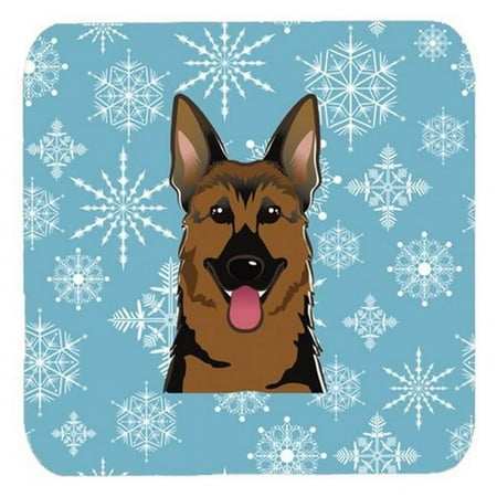 

Snowflake German Shepherd Foam Coasters- Set Of 4