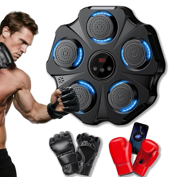 Máquina de boxeo Vivedere 2025 con música mejorada con guantes