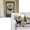 thumbnail image 4 of IKOMMI Front Door Welcome Sign, Round Hello Wood Sign Hanging Welcome Sign Farmhouse Porch Spring Wreath Welcome Sign Front Door Decor(White), 4 of 7