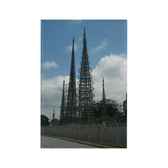 CafePress - Watts Tower - Rectangle Magnet, 2"x3" Refrigerator Magnet