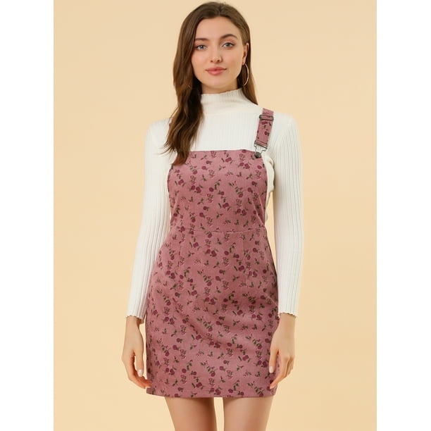 Pink overalls cheap dress