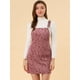 thumbnail image 2 of Vestido Floral Mono Correa Ajustable Falda De Tirantes Pana Para Mujer Rosa XL, 2 of 6