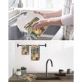 thumbnail image 5 of Easter Chicken Eggs Kitchen Dish Towels for Drying Dishes Set of 2, Spring Daisy Flowers Blue Brown Plaid Waffle Weave Microfiber Hand Tea Bathroom Towels Quick Dry & Absorbent Towel 15.7x23.6, 5 of 7