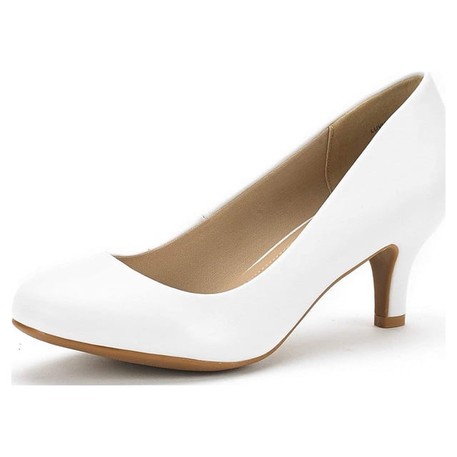 DREAM PAIRS - Zapatos cómodos de tacón bajo para Mujer