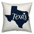 thumbnail image 2 of Creative Products Blue and White Texas Pride 16x16 Spun Poly Pillow, 2 of 4