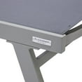 thumbnail image 4 of LeisureMod Marlin Outdoor Chaise Lounge Chair with Armrests – Grey Aluminum Frame, Adjustable Reclining Patio Lounger for Poolside, Garden, or Deck - Dark Grey, 4 of 12