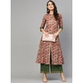 thumbnail image 5 of Idalia Pink Floral Print Kurta Set, 5 of 5