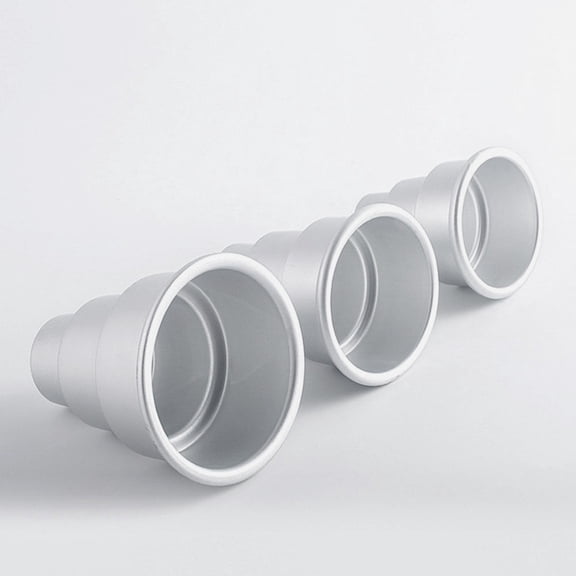 HONMEET 4Pcs Mini Cupcake Pans Aluminum Alloy Non-Stick Baking Molds for Muffins and