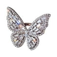 thumbnail image 3 of mtvxesu Bagues Mode Micro Incrustées Zircon Ouvert Exagéré Grande Vente de Bijoux, 3 of 9