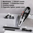 thumbnail image 7 of Tarmeek Car Vacuum Cleaner Wet Dry, Strong Suction for Liquid Spills, Crumbs Pet Hair in Auto Interior Handheld Vacuum, Cigarette Lighter Powered with 5 Attachments Portable Vacuum Cleaners for Home, 7 of 7
