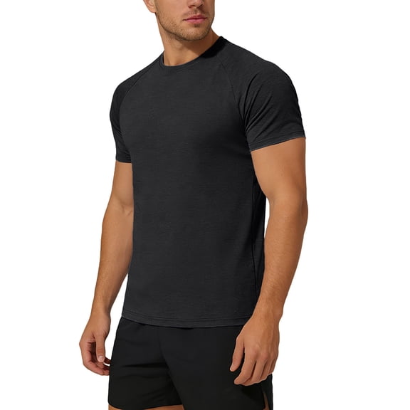 WERYOUNG Men's T-Shirts Casual Short Sleeve T Shirt Crew Neck Raglan Sleeve Tee Outdoor Activities Cozy Tops