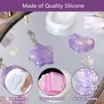thumbnail image 3 of 5 Shapes Silicone Resin Mould Pendant Jewellery Molds with Hanging Hole for DIY Craft Making - Style:Style 1;, 3 of 6