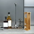 thumbnail image 6 of Large Capacity Wooden Bartending Tool Storage Rack - Shaker Set Holder for Home and Restaurant Bar Drink Mixing, 6 of 7