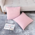thumbnail image 2 of Throw Pillow Covers 26x26 - Decorative Pillows for Couch Set of 2 Rustic Linen Striped Cushion Cover Soft Large Pillowcase for Bedding Decor, Sofa, Outdoor Farmhouse Home Fall Colored Red, 2 of 6