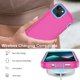 thumbnail image 5 of Funda para iPhone 13 con 2 protectores de pantalla, resistente y duradera, de 3 capas, con protección completa contra caídas y golpes, para Apple iPhone 13 de 6.1 pulgadas (rosa), 5 of 8