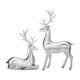 thumbnail image 2 of 2 piezas de esculturas de alce, adornos de escritorio, figuras decorativas, estatuas de animales para chimenea, dormitorio, sala de estar, regalos de Plata, 2 of 9