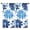 Blue Pioneer Flower-1, variant on Blackout Kids Curtains,Blue Pioneer Flower Childrens Insulated Curtains Set Of 2,Bedroom Essentials,Toddler Room Decor 42x54in(106x137cm)