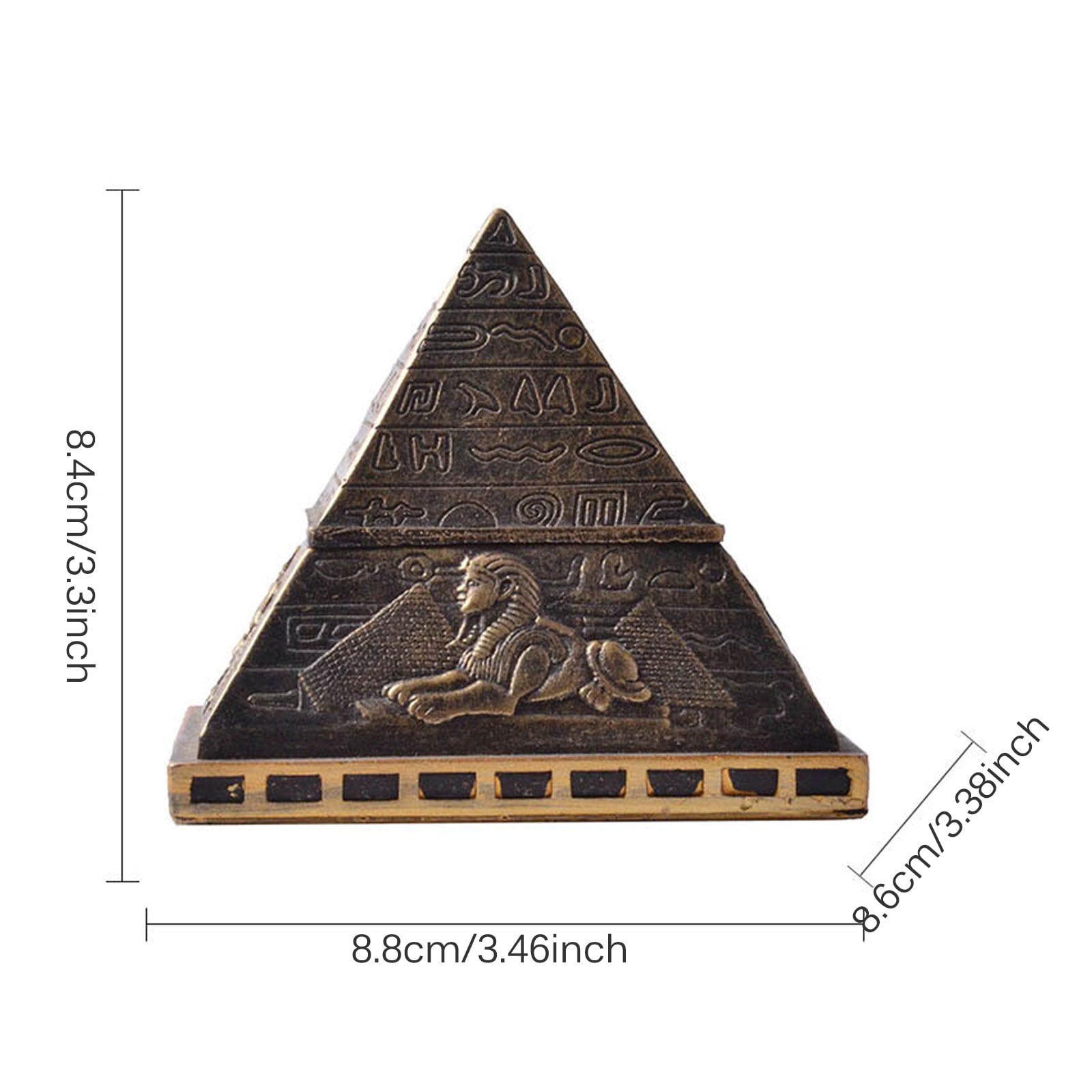 2 Unique Sizes Pyramid in 3/D Details about   Egyptian  Pendant 