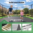 thumbnail image 2 of GVDV 14' Outdoor Trampoline, Backyard Recreational Pumpkin Trampoline for Kids, 2 of 9