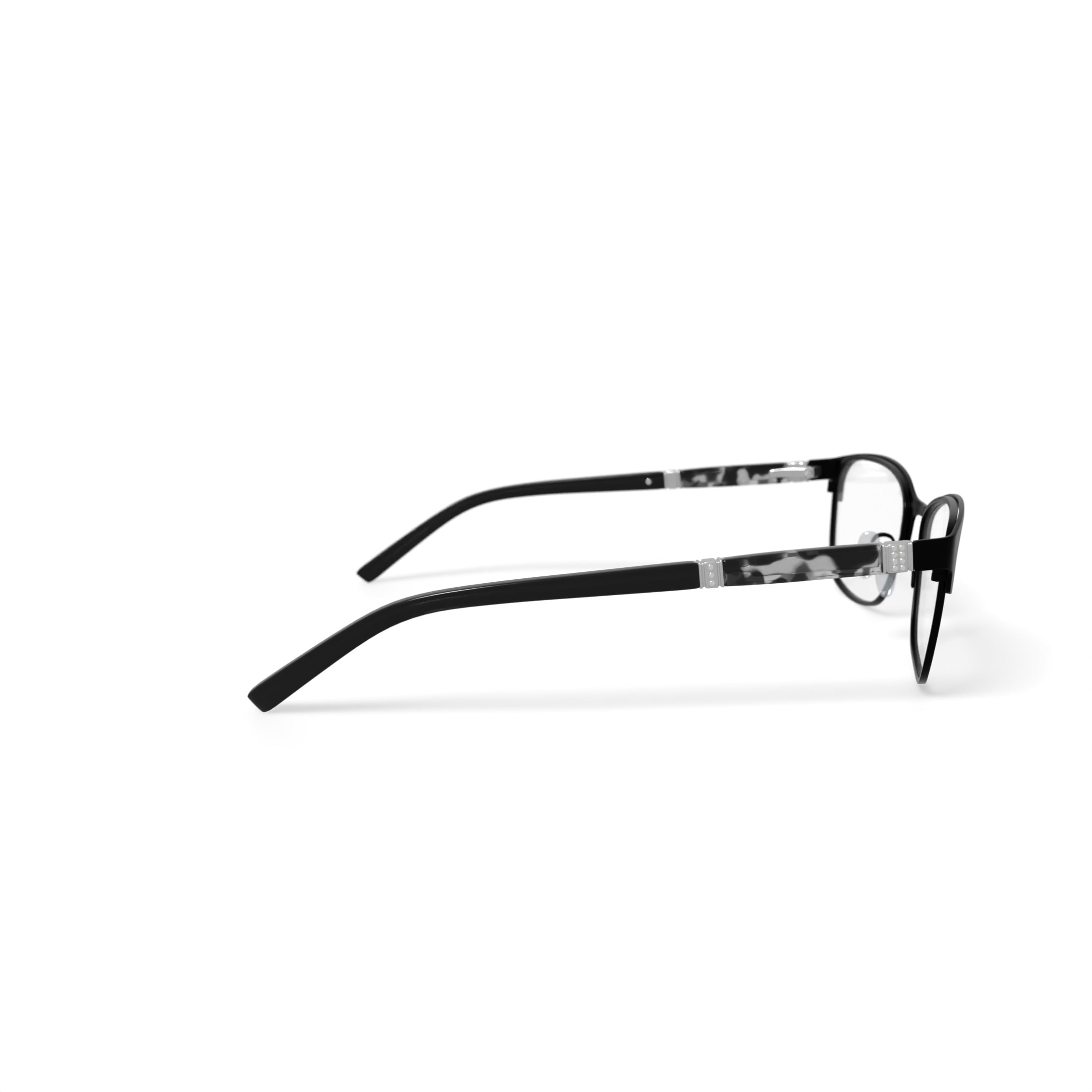 Walmart Women's 0413 Square Prescription Eyeglasses with Case, Black