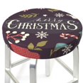 thumbnail image 6 of Goofa Merry Christmas Printed Stool Covers Round, Waterproof Round Bar Stool Covers Anti-Slip Round Bar Stool Seat Cover with Elastic Bands Durable -13 inch, 6 of 7
