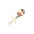 thumbnail image 1 of Pendientes en forma de Cruc de acero inoxidable para hombre, pendientes de Hip Hop, accesorio de moda, Clip en pendiente, aro, suministros de Ropa, zapatos y accesorios Miscelánea Rosado dorado Minnieouse AP012828-06, 1 of 6