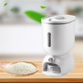thumbnail image 3 of GUOOL Sealed Grain Container Rice Bucket Rice Storage Box Food Storage Containers Large Cereal Dry Food Storage Containers Plastic Canisters 6.5kg Grey, 3 of 9
