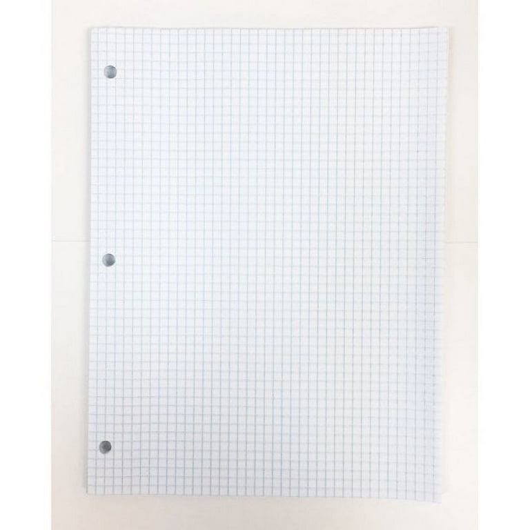 Norcom Quad Ruled Filler Paper - 4 Squares Per Inch Graph Paper, 80 Sheets