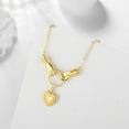 thumbnail image 6 of 18K White Gold Plated Hands and Heart necklace, Always & Forever Together My Friend Graduation Jewelry Gifts, 6 of 9